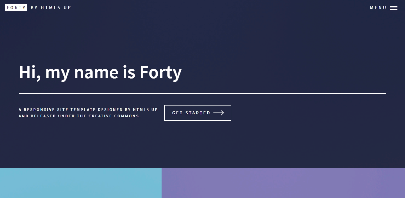 Forty by HTML5 UP