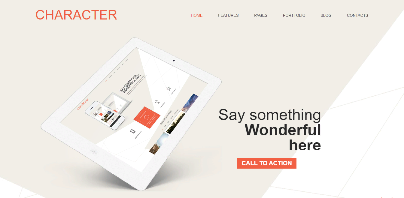 Character | responsive html5 template