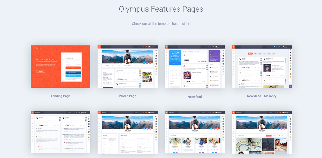 Olympus Features Pages