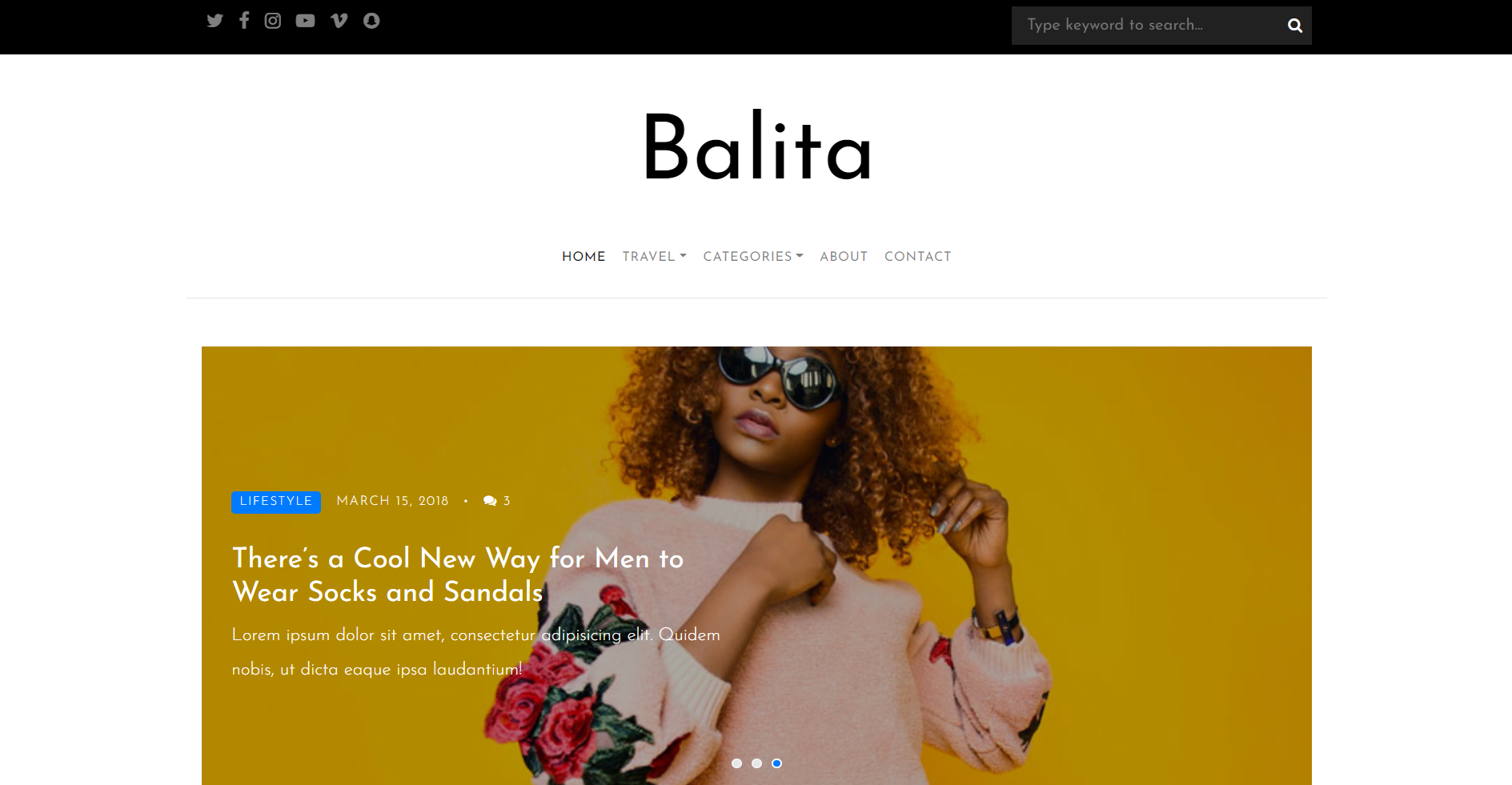 Balita – HTML Template